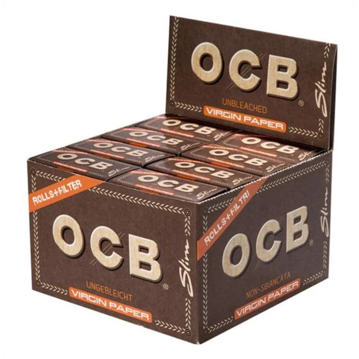OCB Virgin Slim Rolls Tips Display mit 24 Packungen