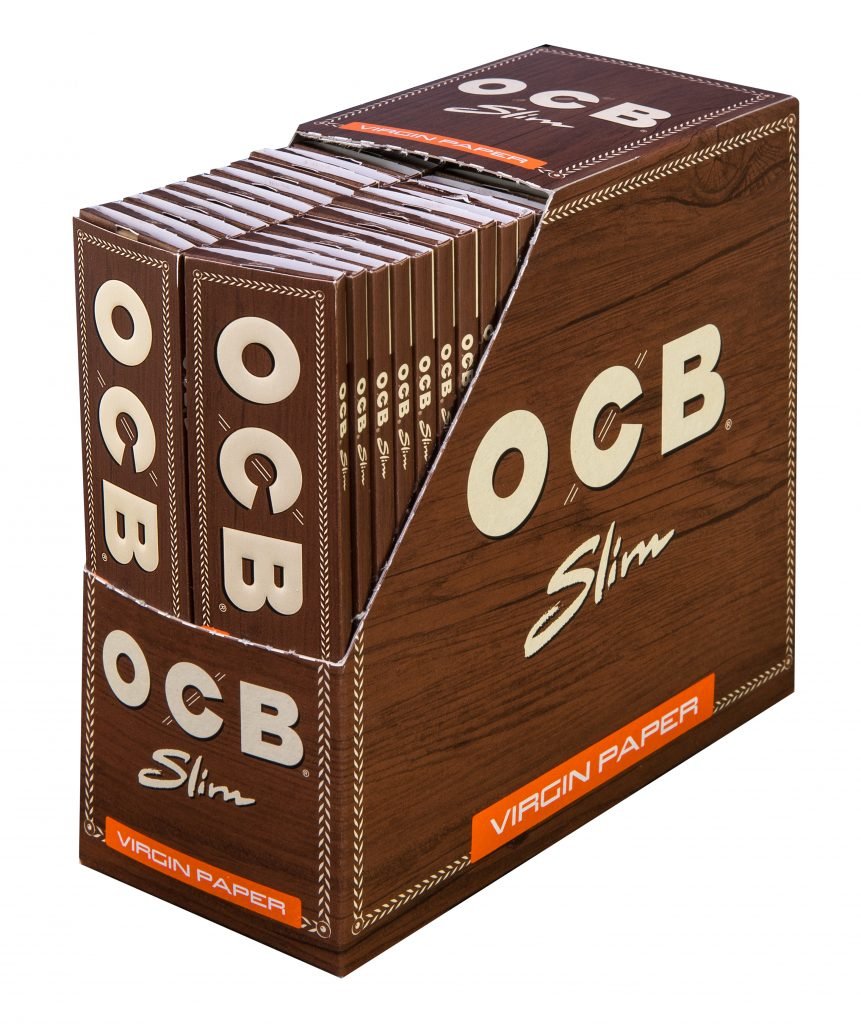 OCB Virgin Slim Unbleached Display mit 50 Heftchen