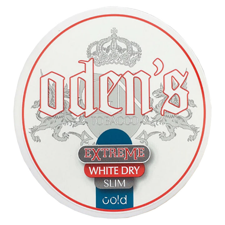 Oden's Extreme White Cold Dry Slim – Nikotinbeutel, 10 g