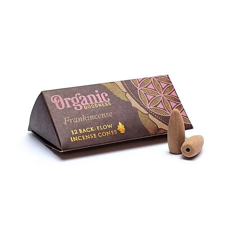 Organic Goodness Rückfluss Räucherkegel Weihrauch Packung mit 12 Kegeln