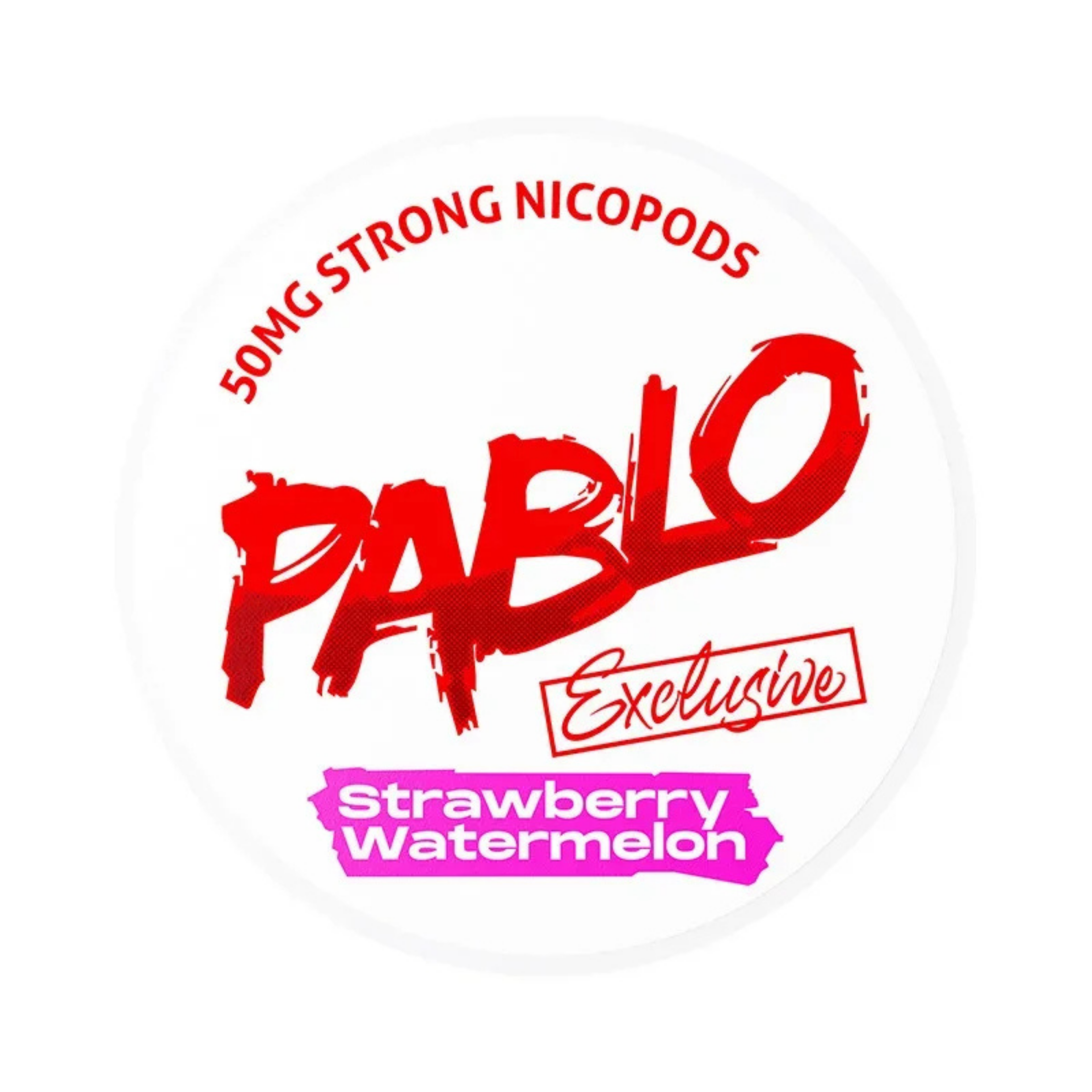 PABLO Exclusive Strawberry Watermelon 50mg/g Dose, Frontansicht