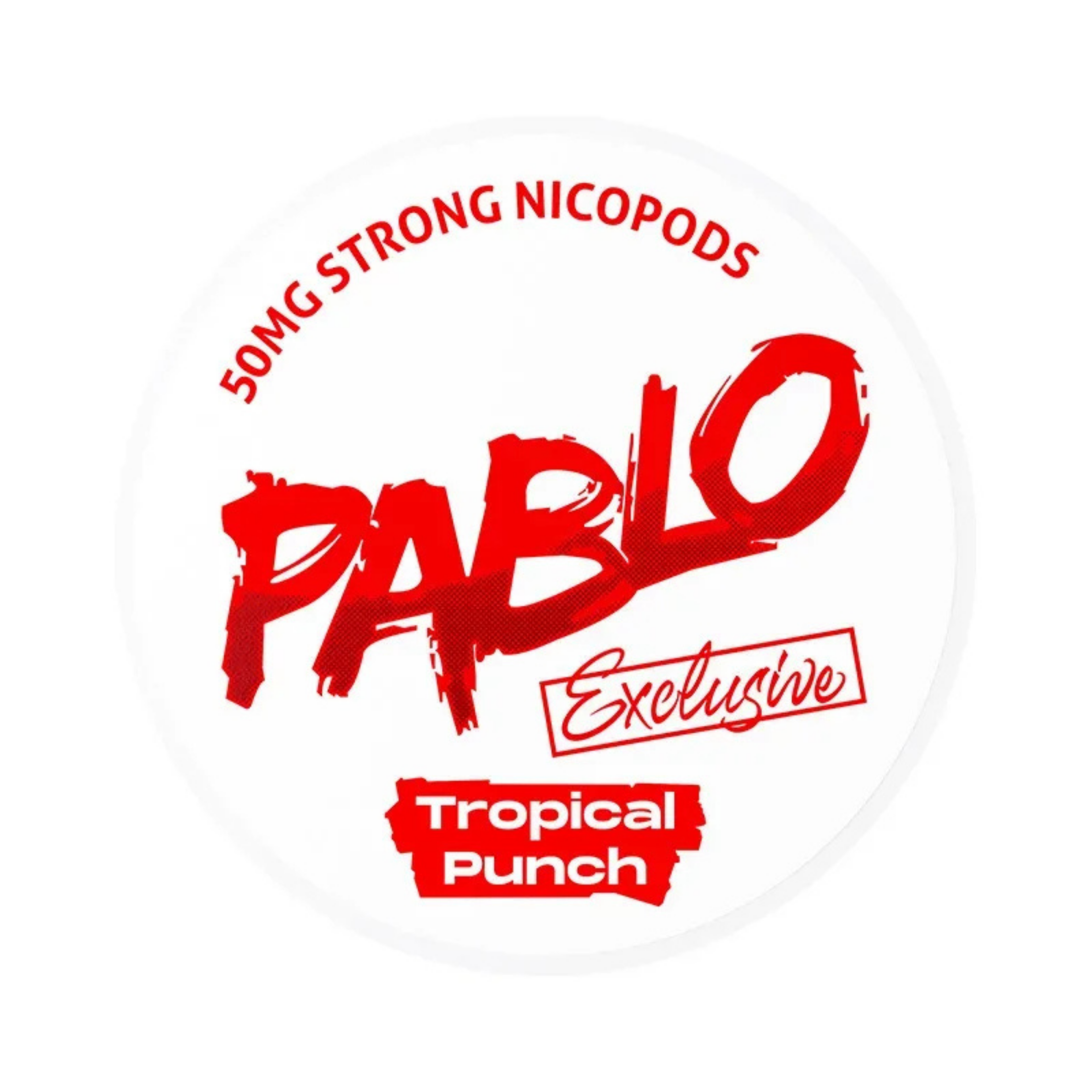 PABLO Exclusive Tropical Punch 50mg/g Dose, Frontansicht