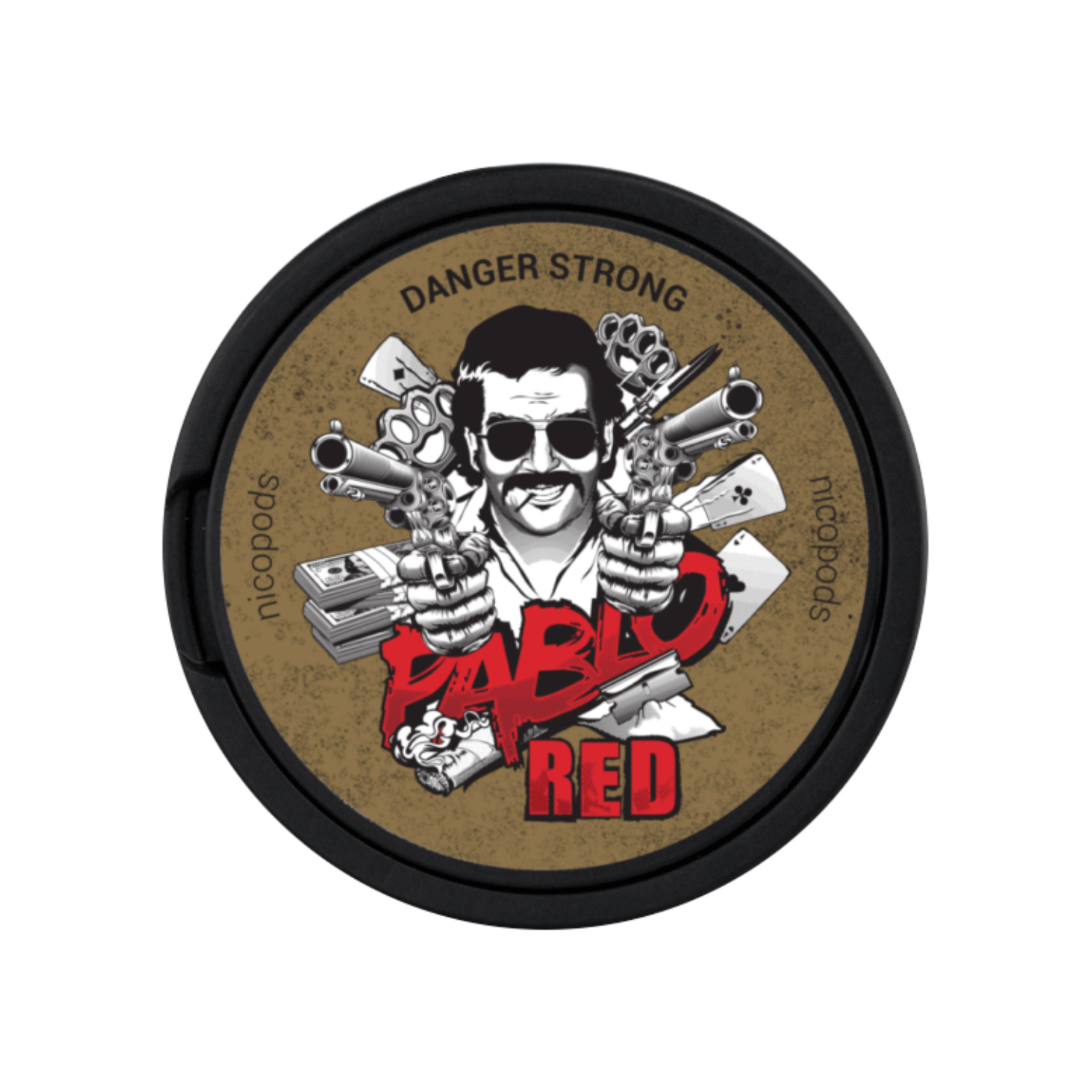 PABLO Red All White Snus Dose 16g Frontansicht