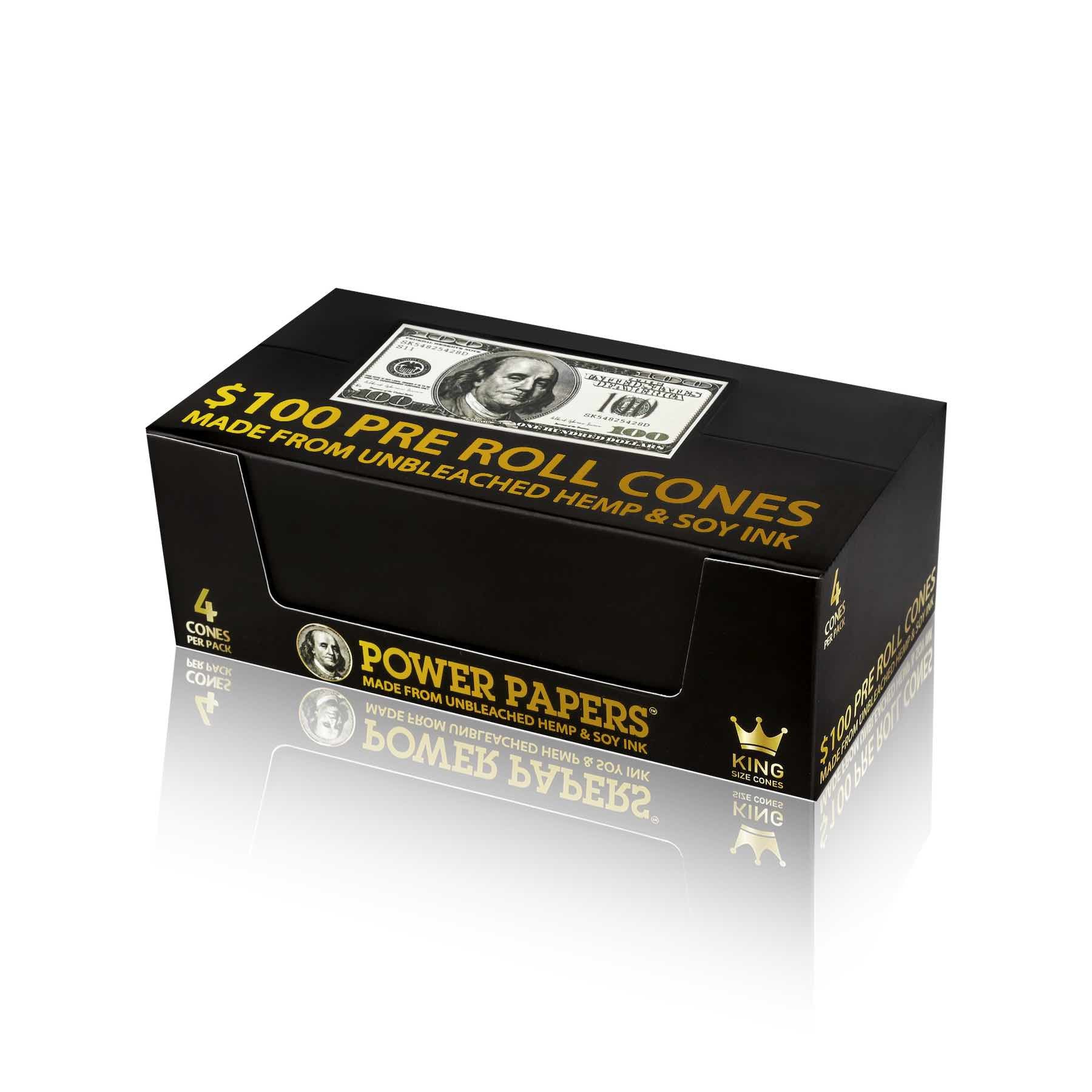 Power Papers 100 DOLLAR - King Size Cones - Prerolled Joints kaufen bei rauchwerk.ch