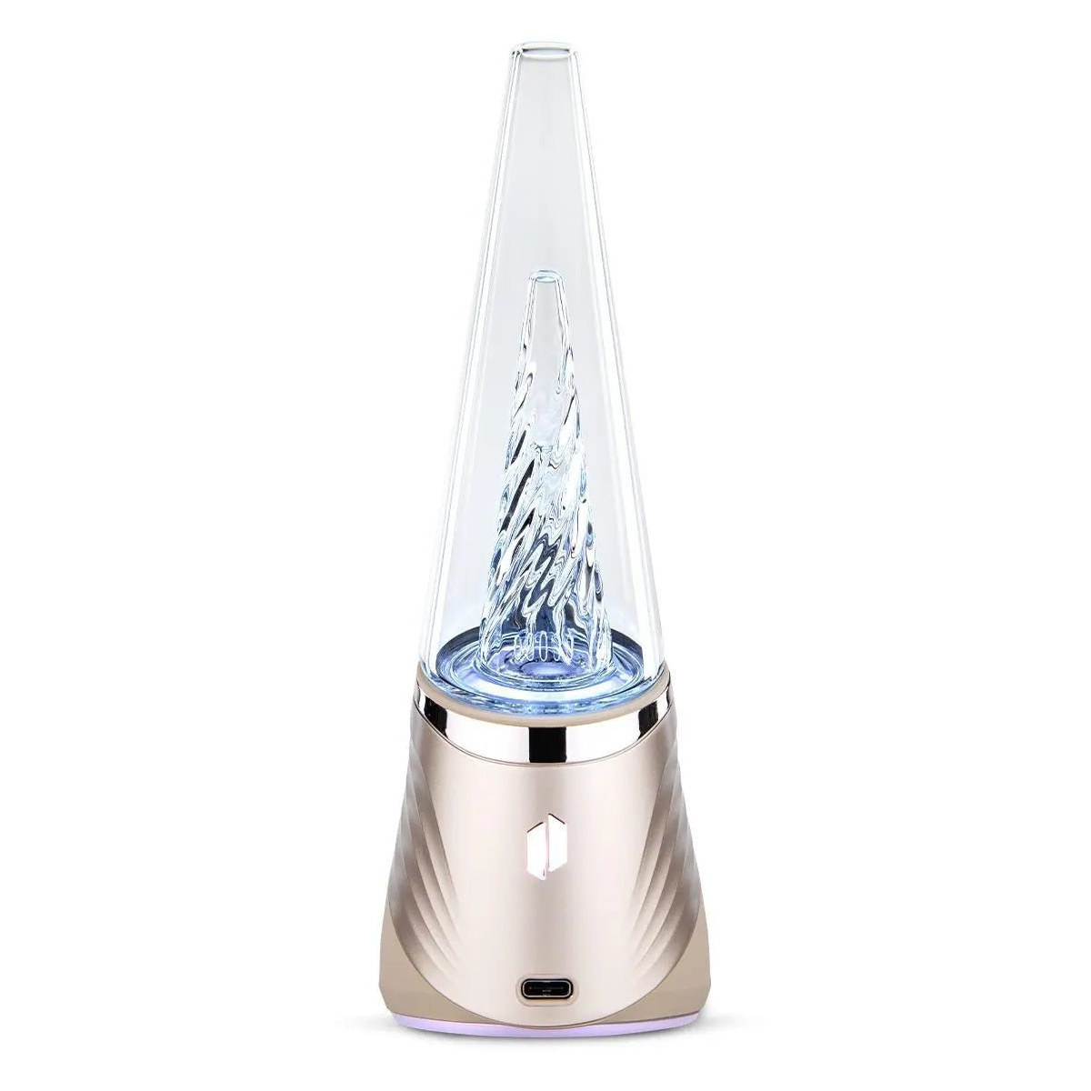 Frontansicht Puffco New Peak Pro Desert mit USB-C