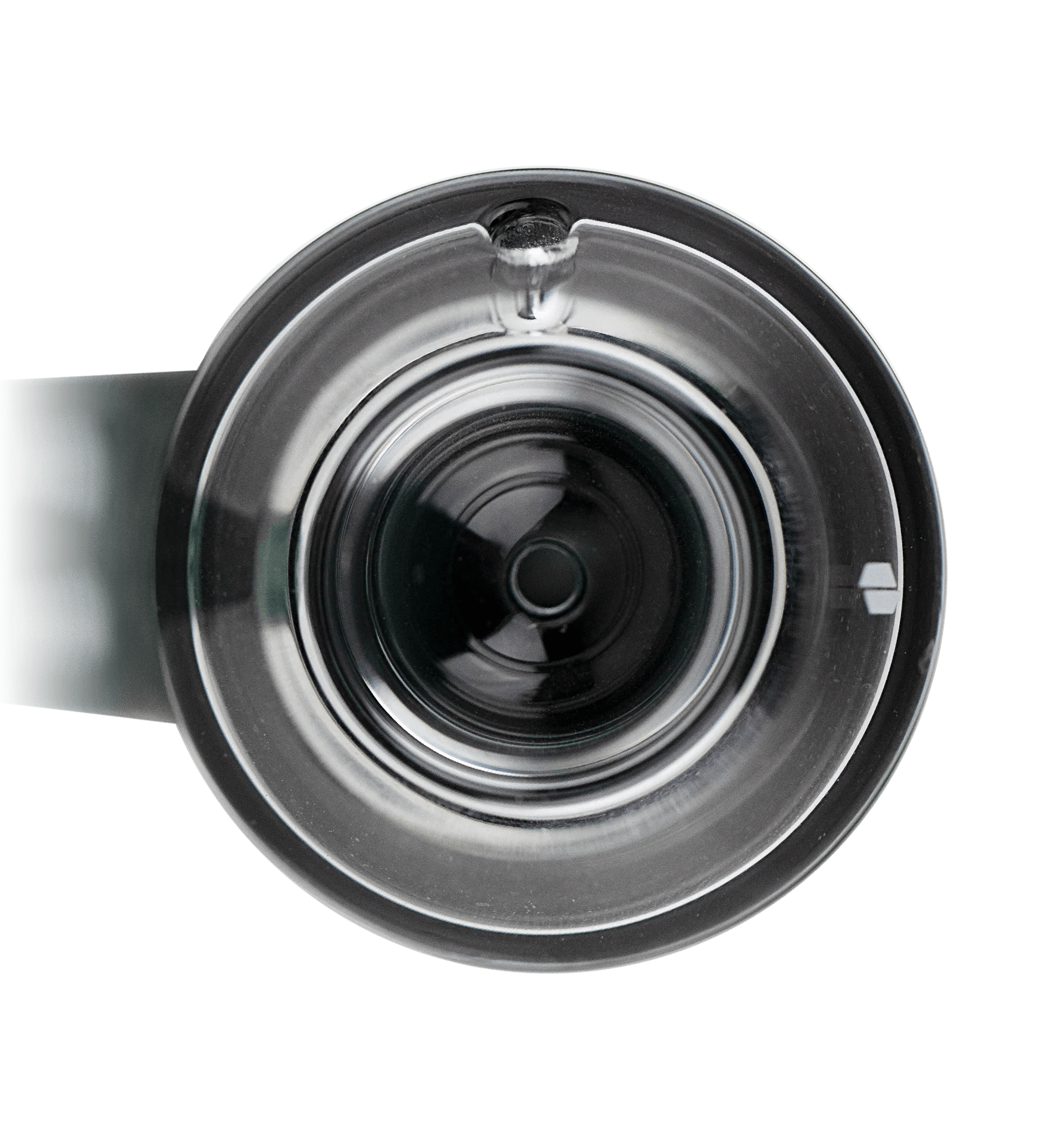 Draufsicht auf Puffco Proxy Flower Bowl aus Glas