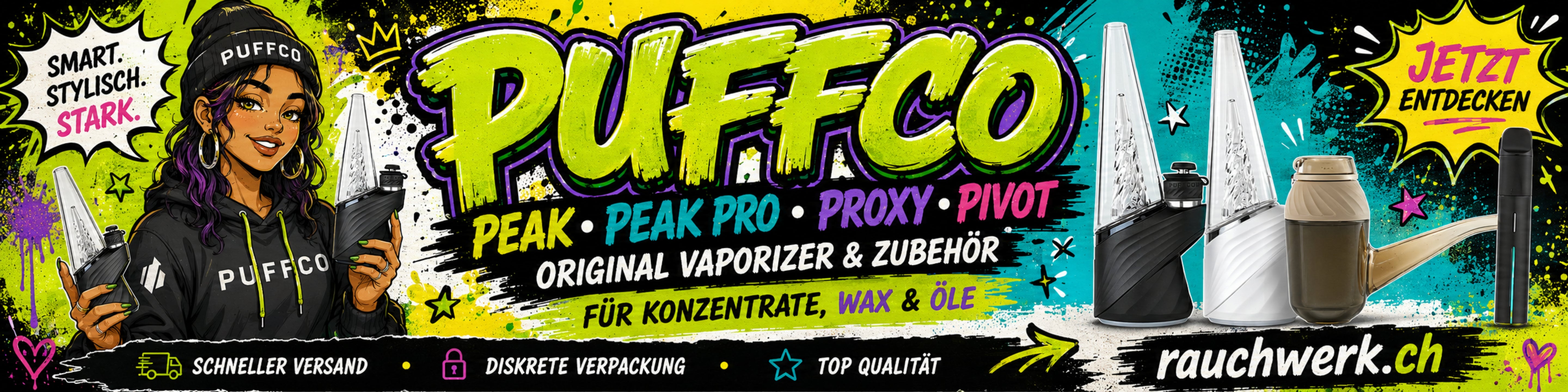 Puffco Vaporizer und Bongs