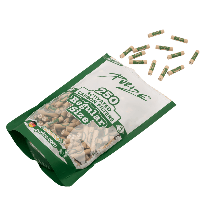 Nahaufnahme PURIZE Regular 9mm Aktivkohlefilter Organic