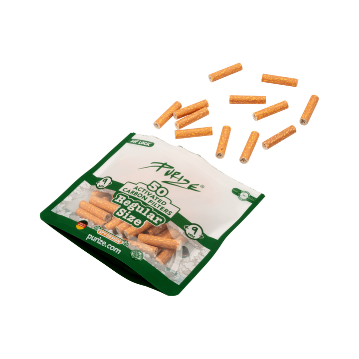 Detailansicht PURIZE Regular 9mm Aktivkohlefilter Spy