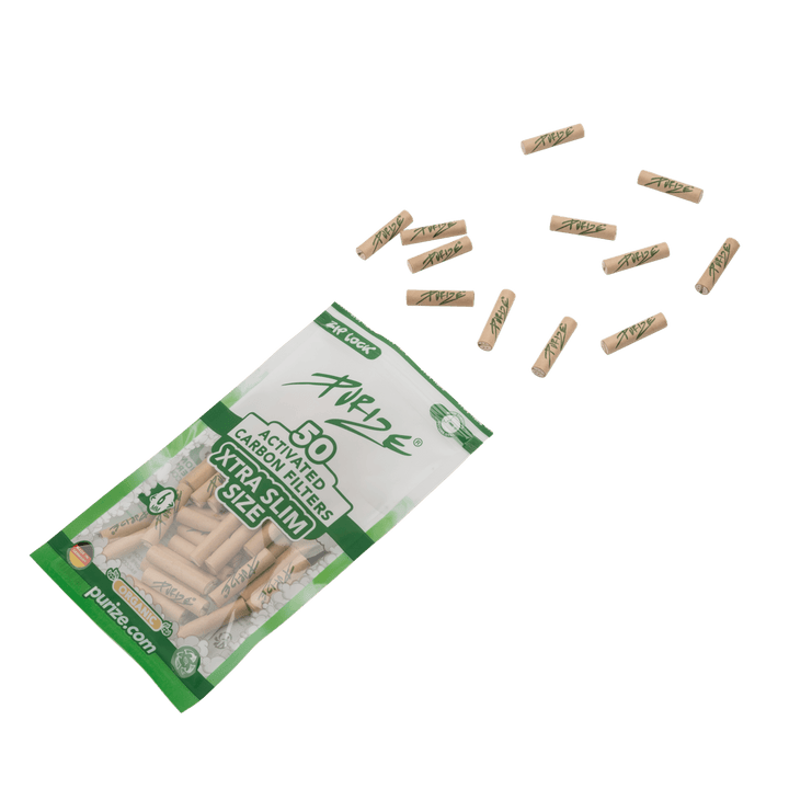 Nahaufnahme PURIZE XTRA Slim 6mm Organic Aktivkohlefilter