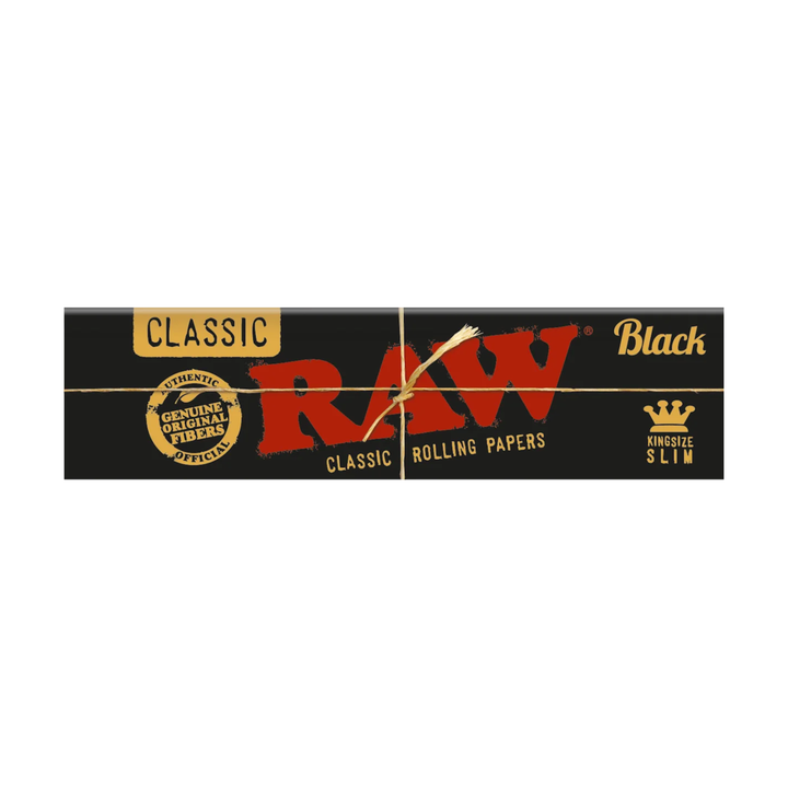 RAW Black King Size Slim Einzelheft mit 32 Papers