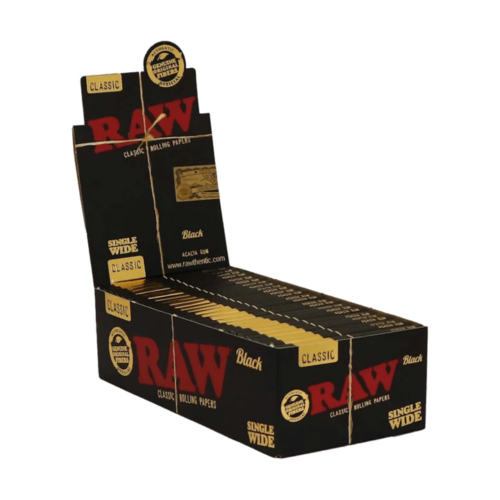 RAW Black Single Wide Double Window Display 25 Heftchen