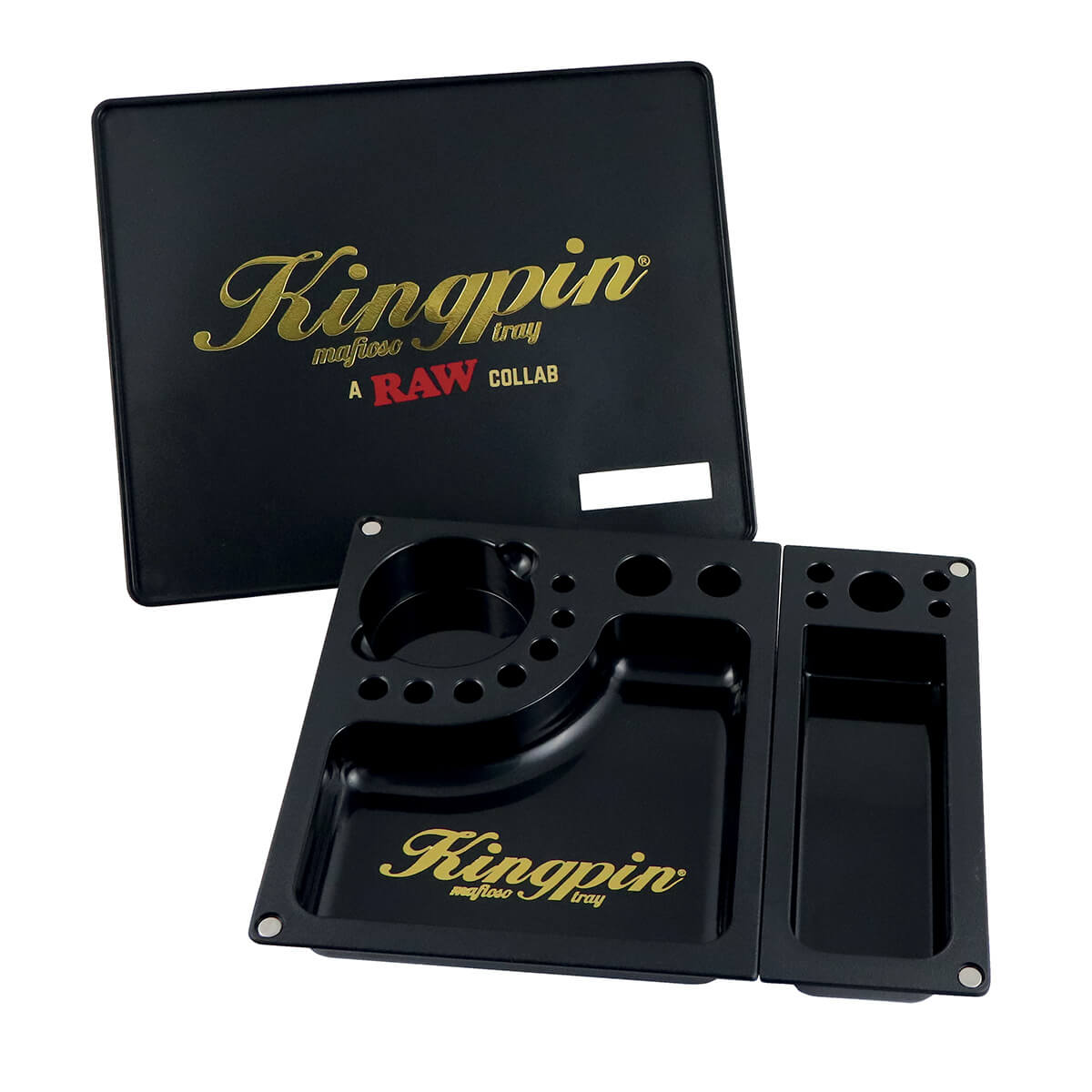 RAW - Kingpin Mafioso Rolling Tray - 26cm x 21cm x 4cm kaufen bei rauchwerk.ch