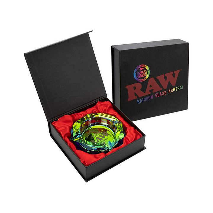 RAW - Kristallglas Aschenbecher - Rainbow - 11.5cm kaufen bei rauchwerk.ch