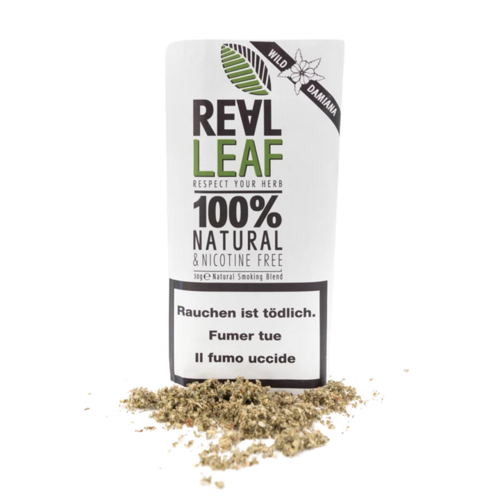 Real Leaf Tabakersatz Damiana 30 g Packung
