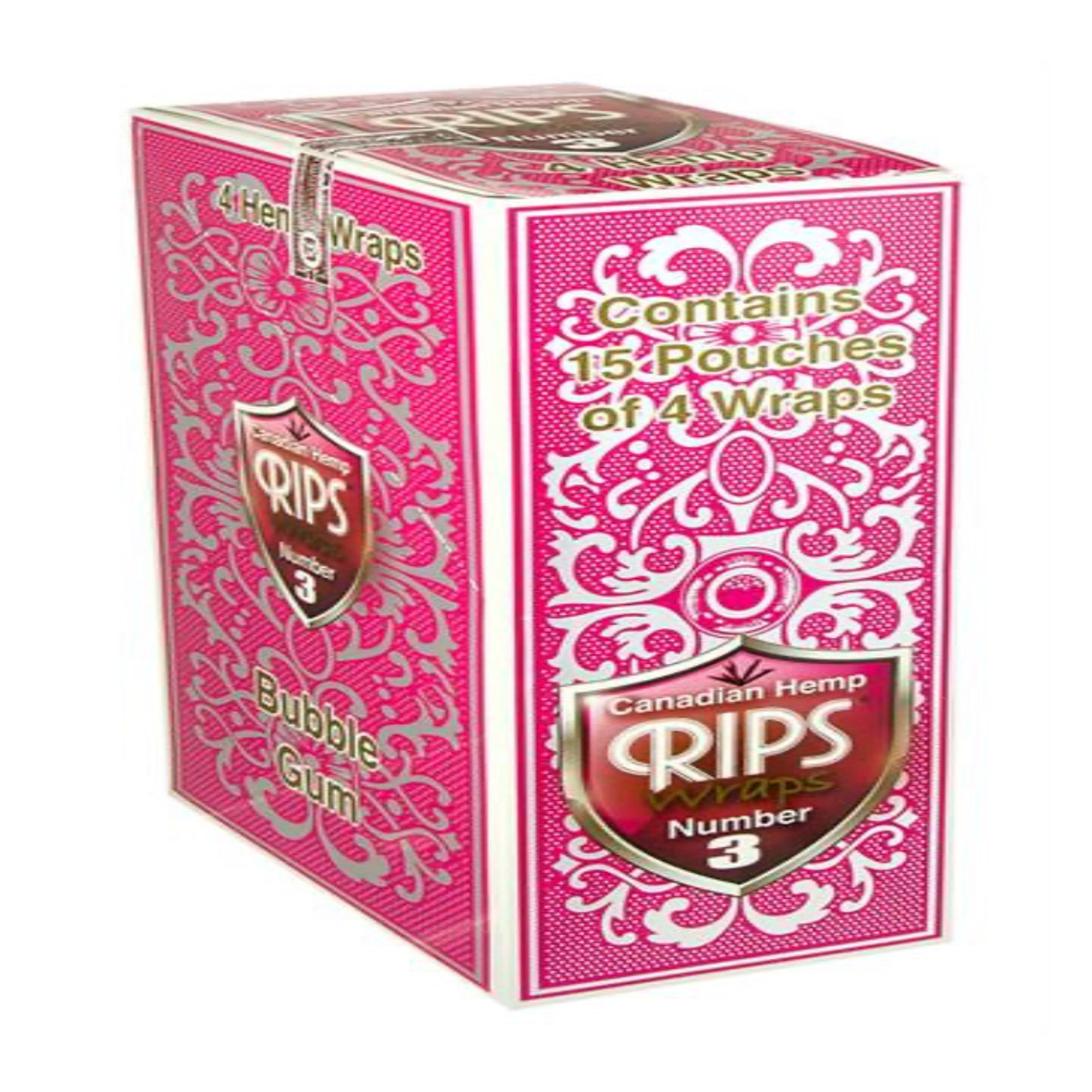 RIPS Bubble Gum Hemp Wraps Box mit 15 Packs