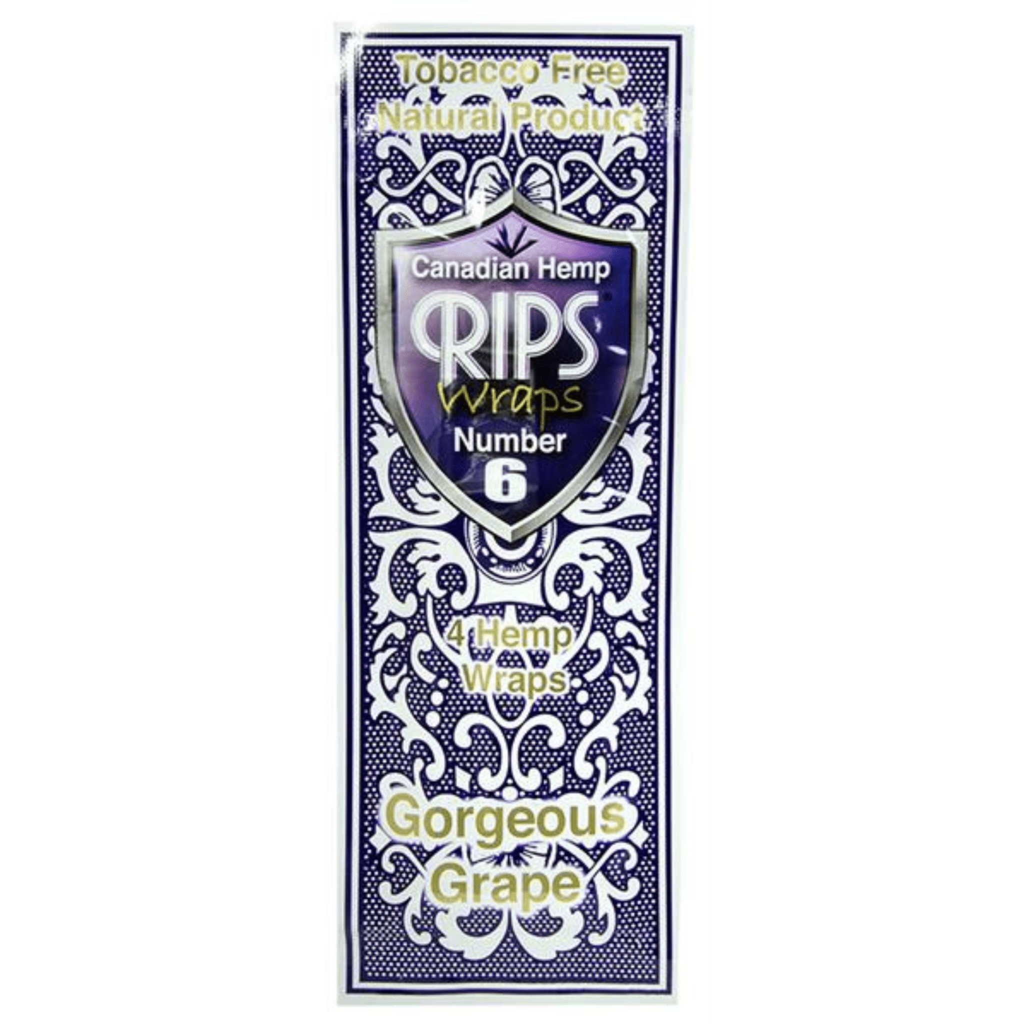 RIPS Canadian Hemp Wraps Gorgeous Grape, 4 Hanf-Wraps