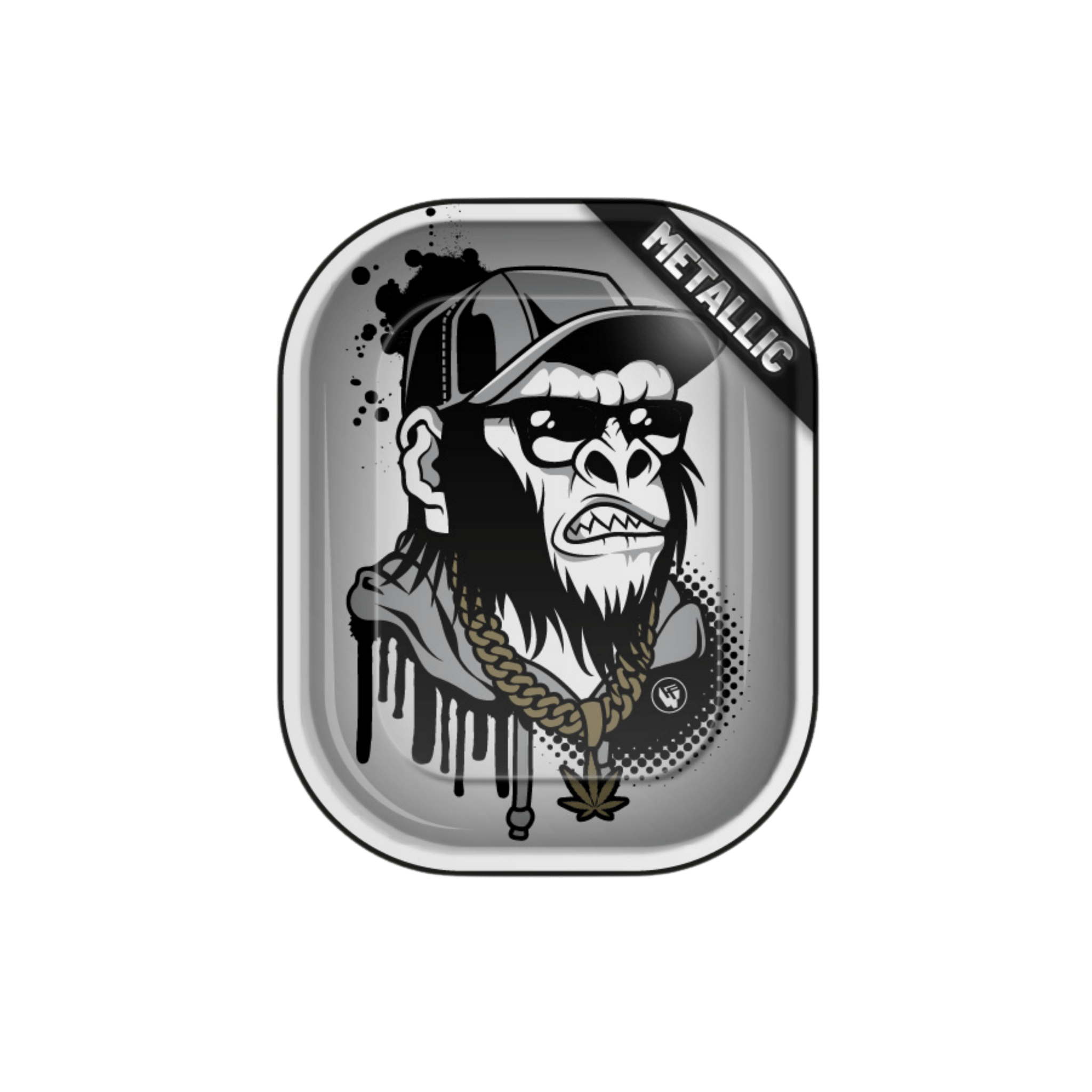 Rolling Tray Monkey 18×14 cm mit Affen-Motiv