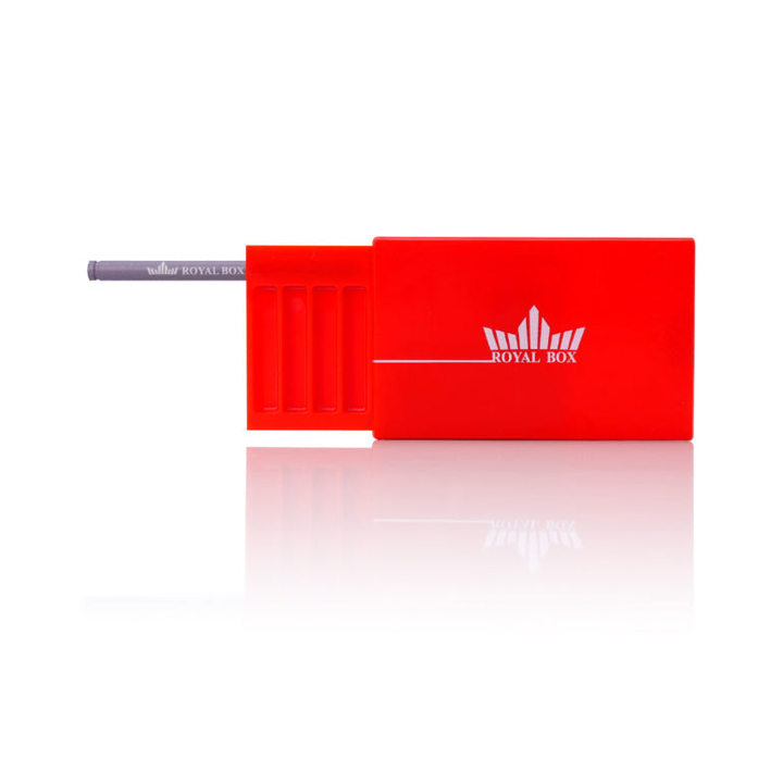 Royal Box con tubetto per tabacco da fiuto, rossa