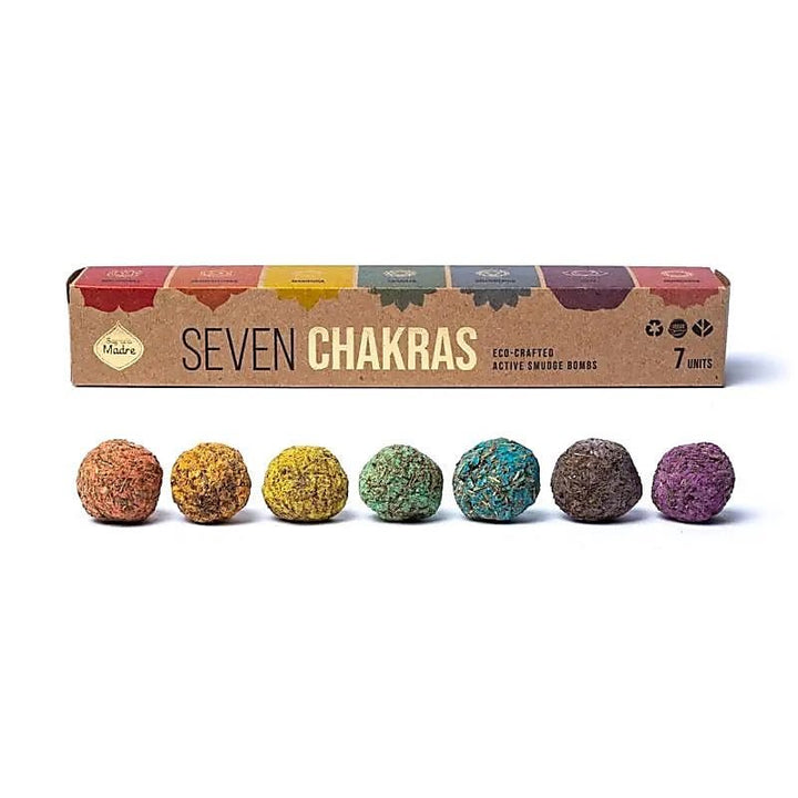 Sagrada Madre Seven Chakras Räucherkugeln Box mit 7 Stück