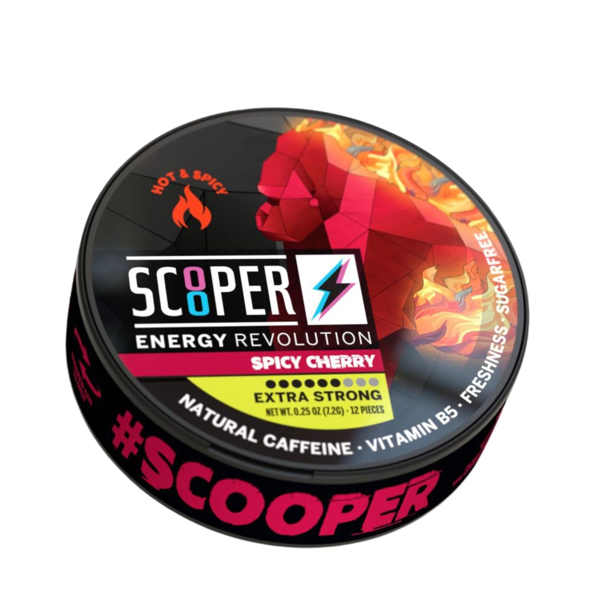 Scooper Spicy Cherry Energy Pouches Dose