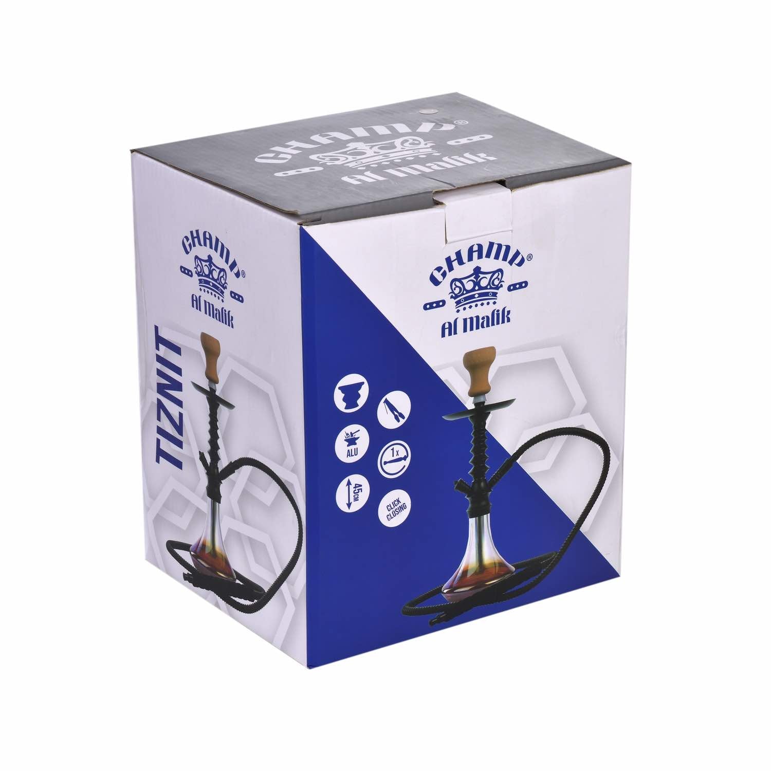 Shisha Tiznit - 450mm - Perlmutt / Rot kaufen bei rauchwerk.ch