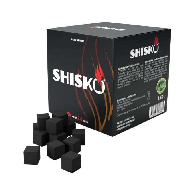 Shisko Naturkohle 26 mm für Shisha, 1 kg