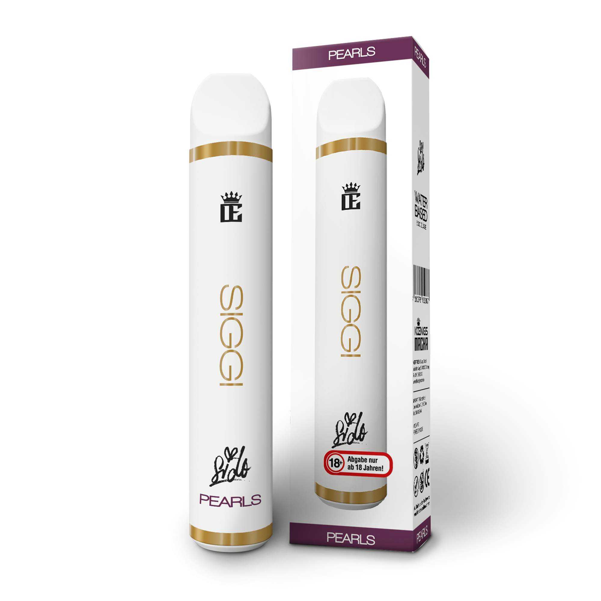 Detailansicht SIGGI Pearls Einweg-Vape mit fruchtigem Flavour