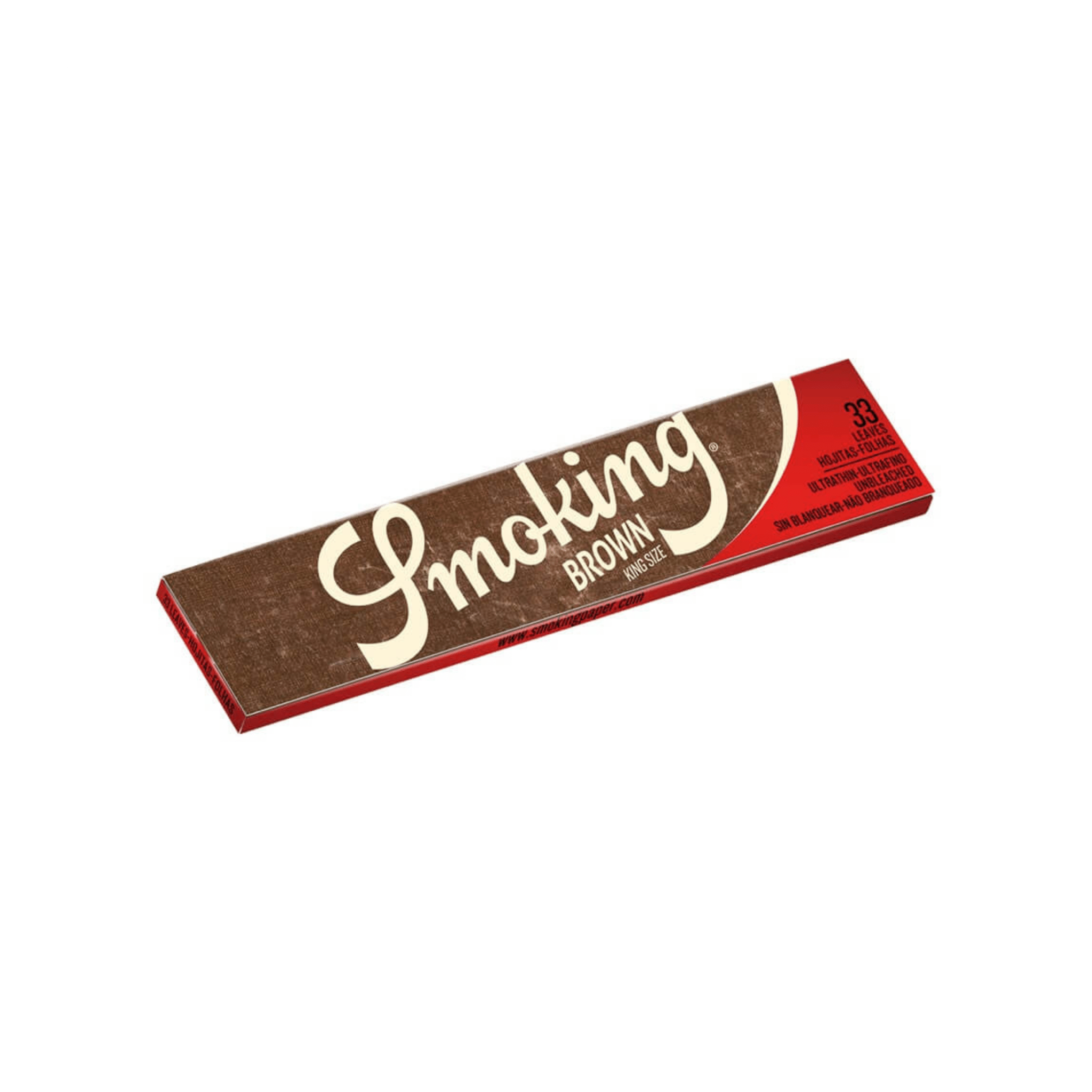 Smoking Brown King Size Papers Heft, 33 Blättchen ungebleicht
