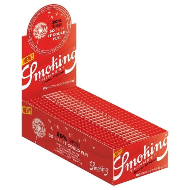 Smoking Thinnest Double Window Box mit 25 Heftchen