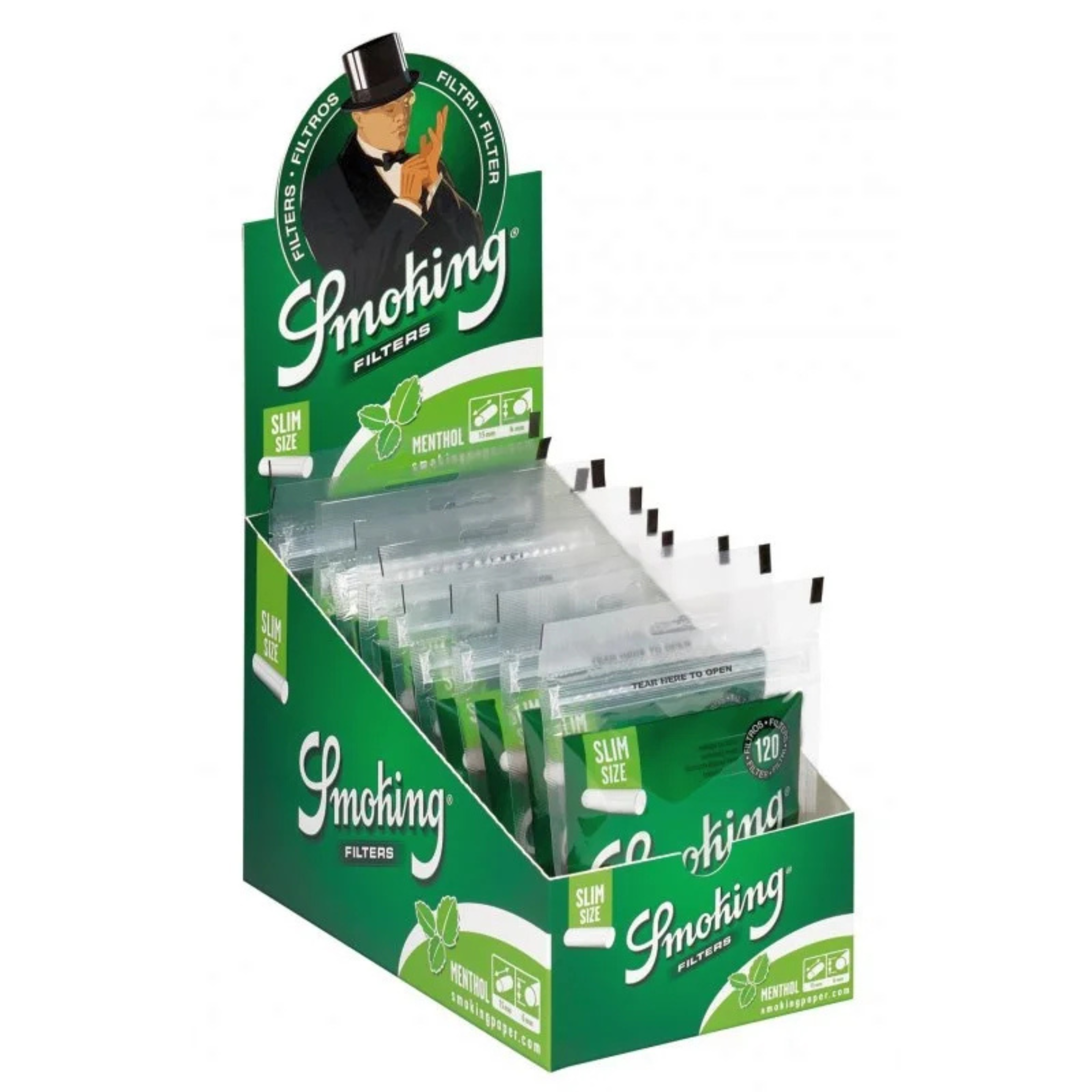 Smoking Slim Classic Menthol Filter Box 10 x 120 Stück