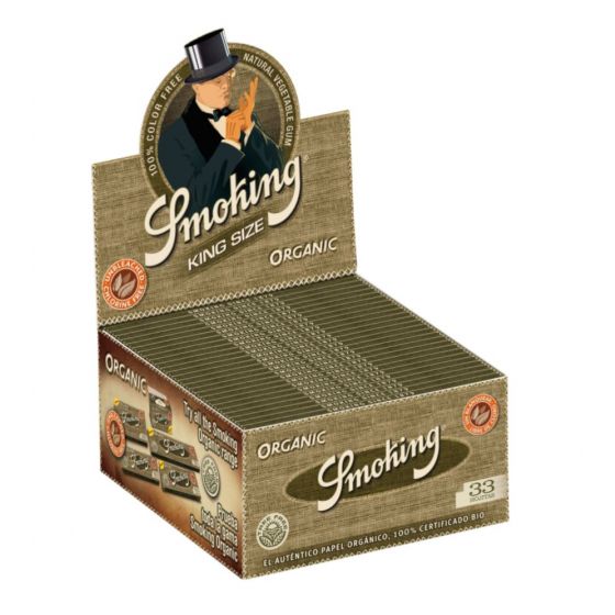 Smoking Organic King Size Display mit 50 Heftchen