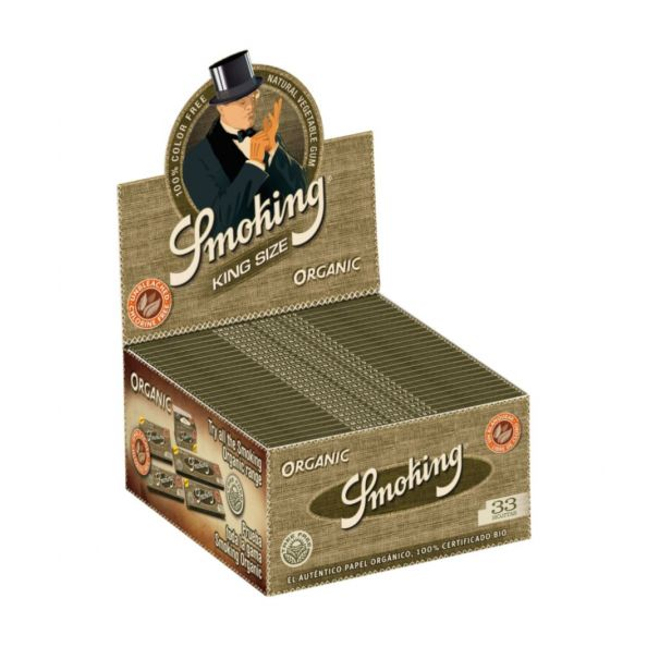 Smoking Organic King Size Display mit 50 Heftchen
