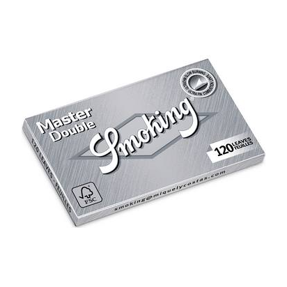 Smoking Silver Master Double Window Heft, 120 Regular Papers