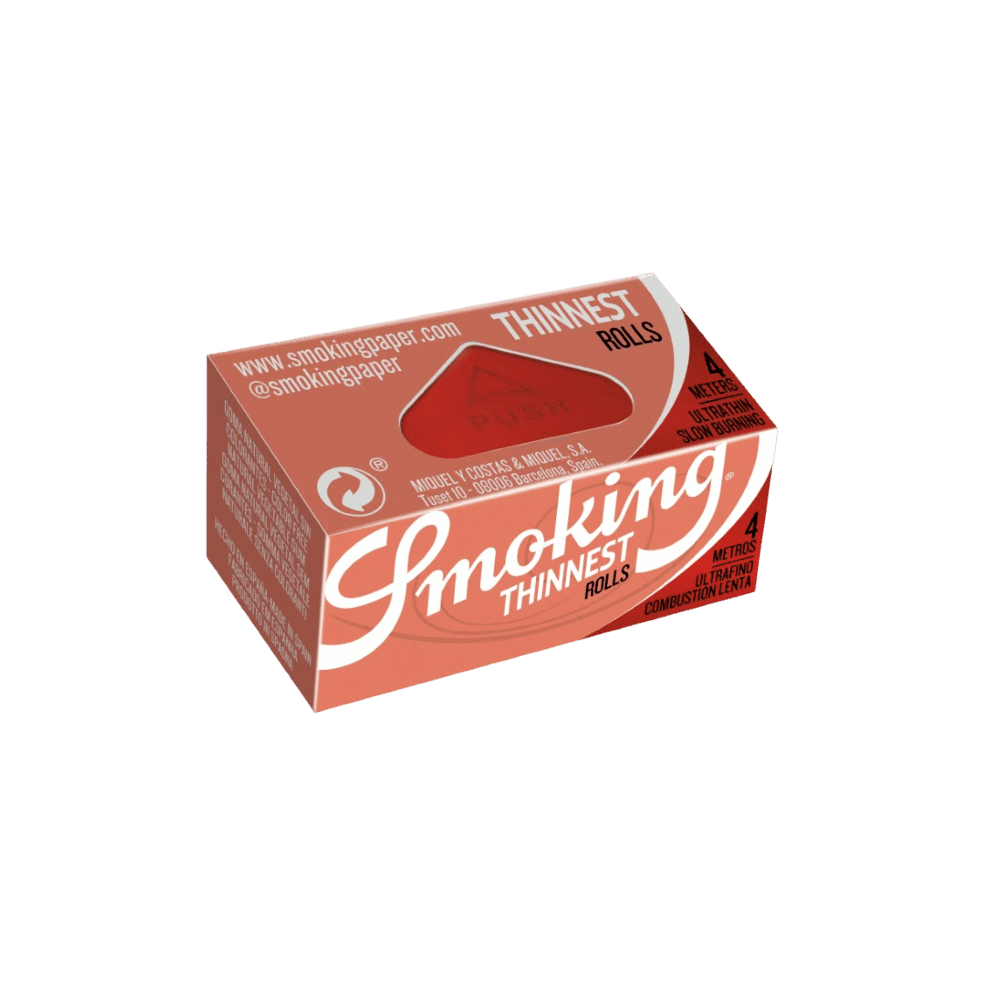 Smoking Thinnest Rolls 4 m Rolle 44 mm