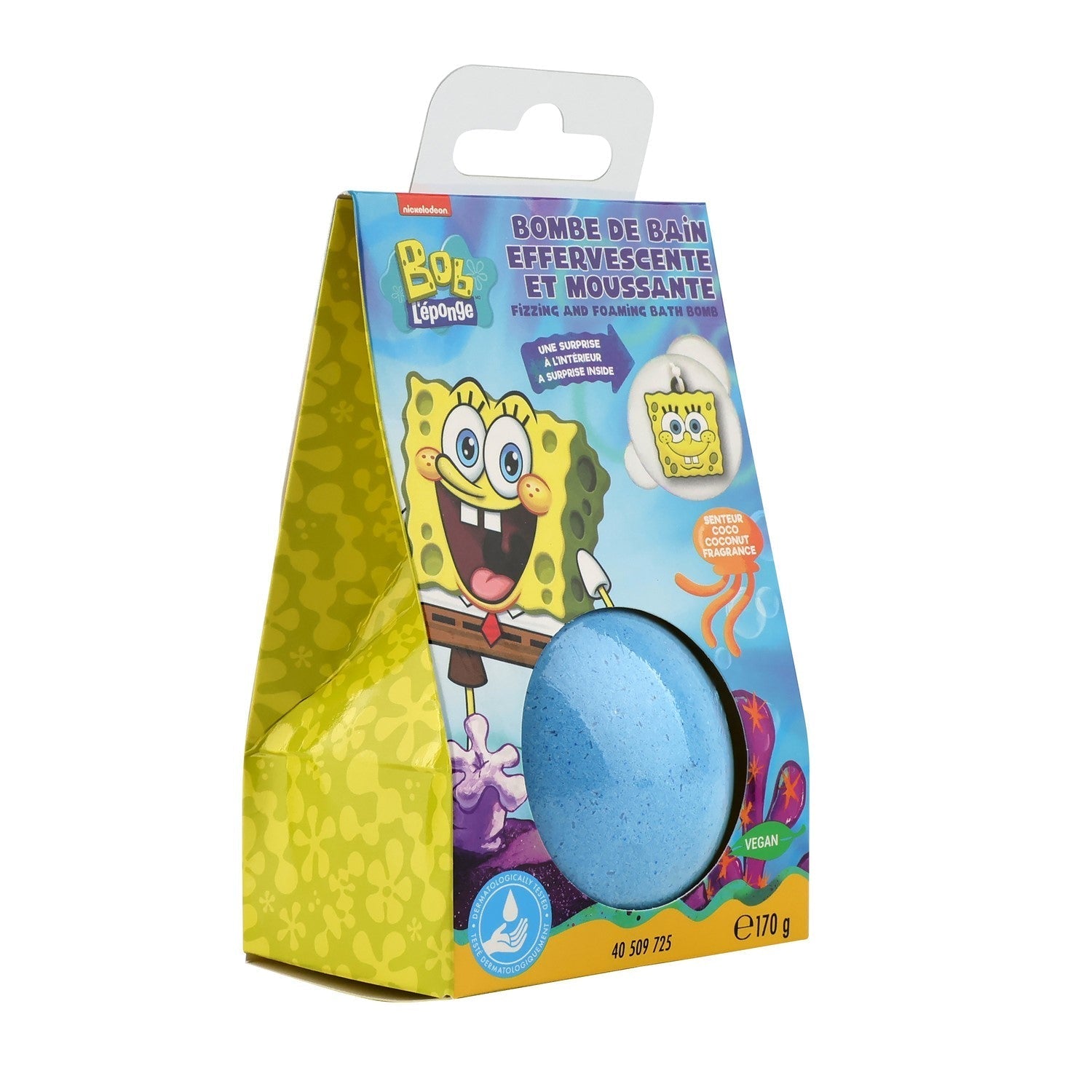 SpongeBob Badebombe Kokosnuss mit Überraschung 170g