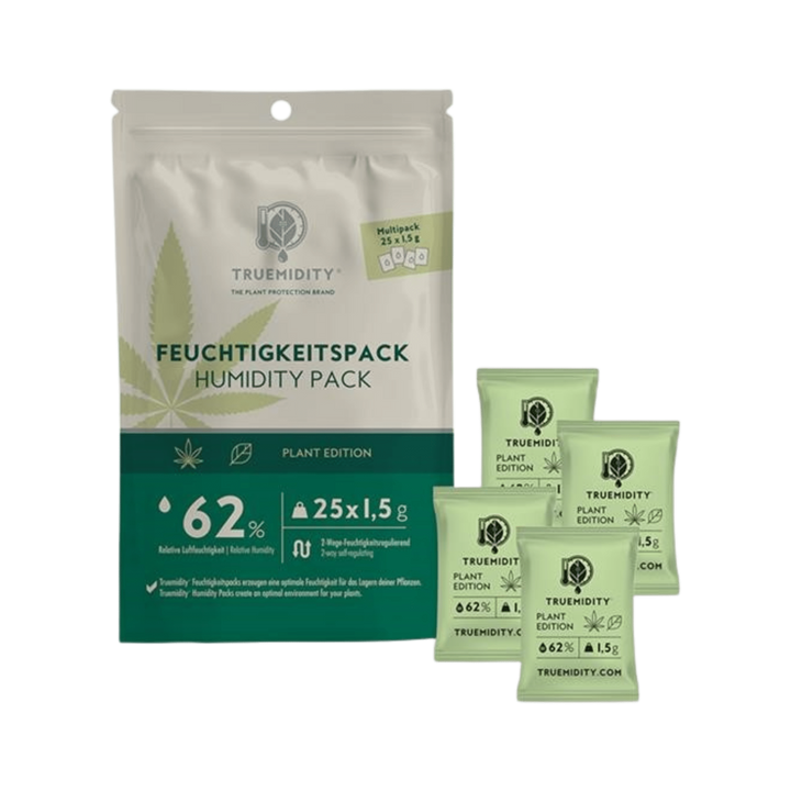 Truemidity Humidity Packs 62 Prozent 1-5g im 25er Display für Kräuter