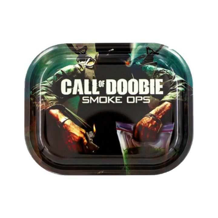 V Syndicate Rolling Tray Call of Doobie Smoke Ops im militärischen Gaming-Design