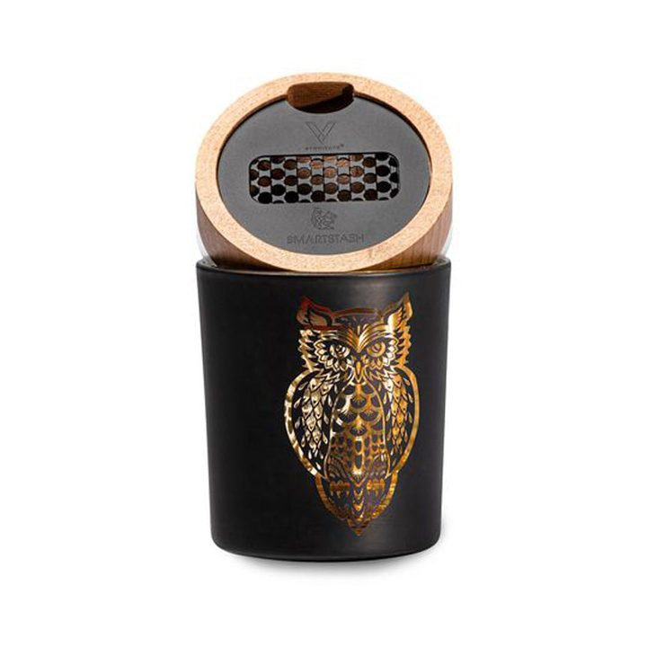 Barattolo portaoggetti V Syndicate SoleStash Owllusion Orange, 10.2 cm, per 14 g