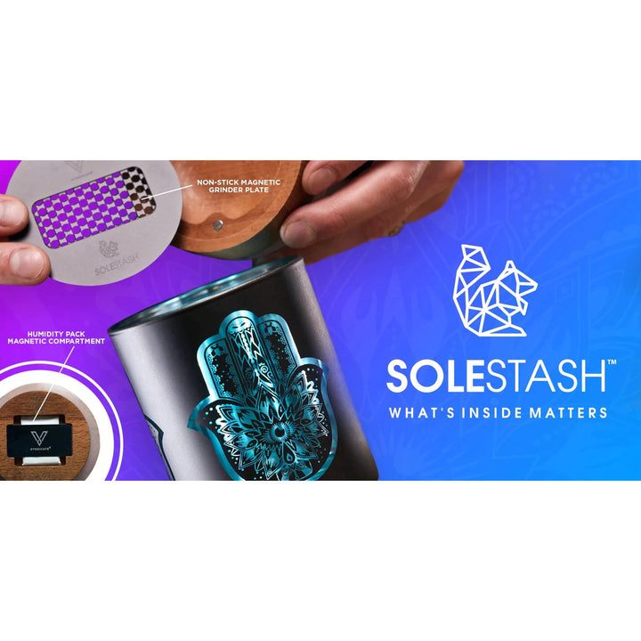 Barattolo portaoggetti V Syndicate SoleStash THC Elemental blu, 8.9 cm / 7 g, vista 2
