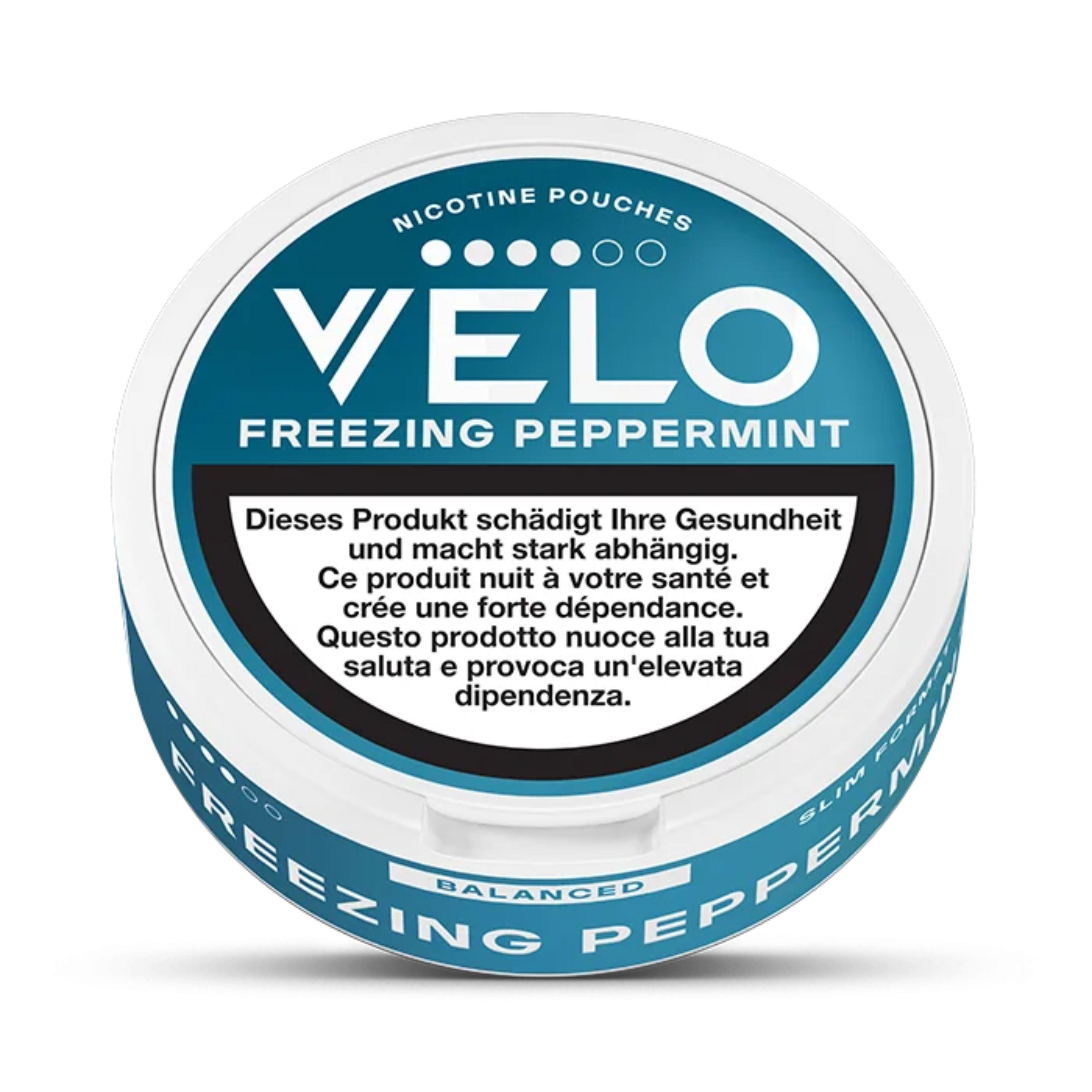 VELO Freezing Peppermint 4/6 Pouches Detailansicht