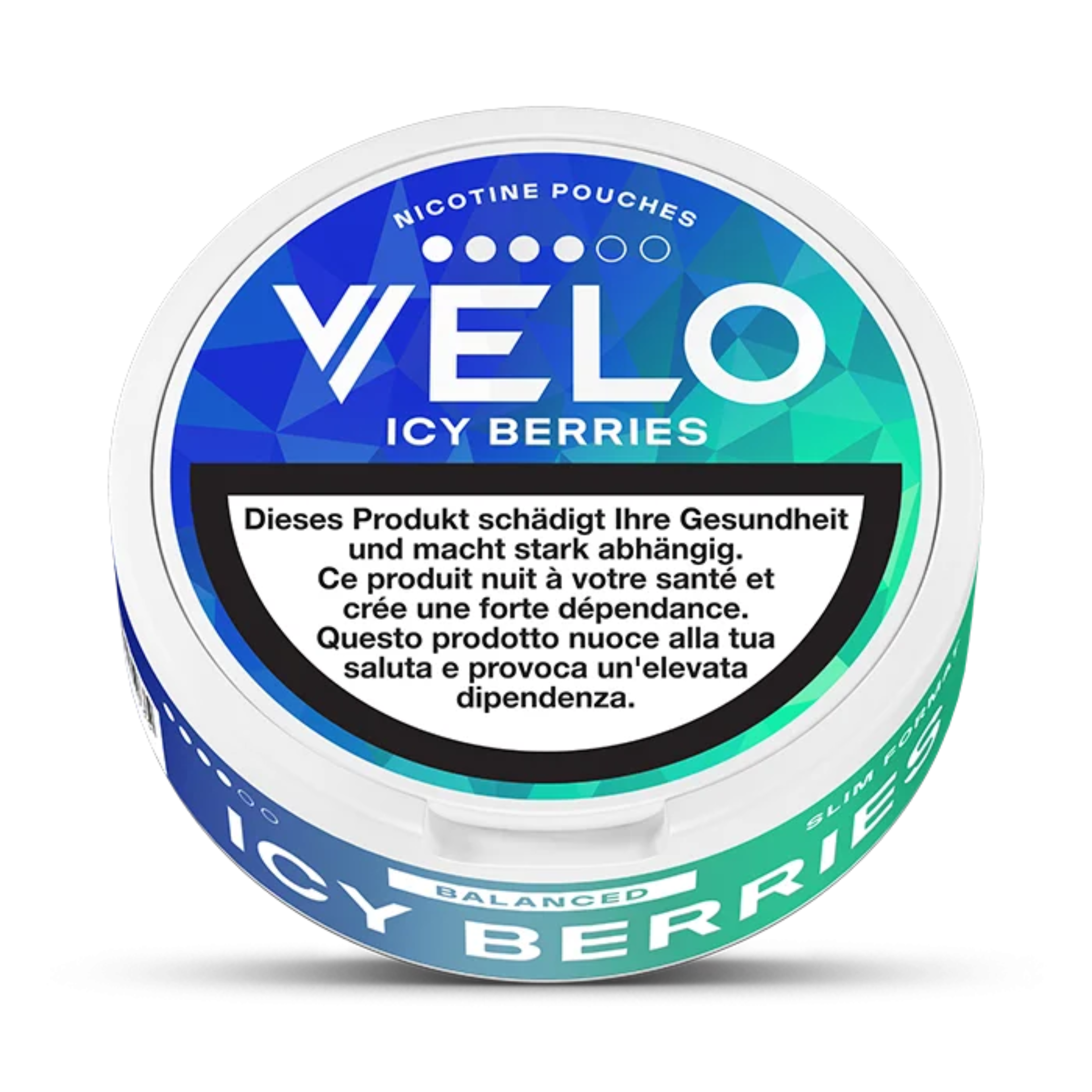 VELO Icy Berries Nikotin Pouches Detailansicht