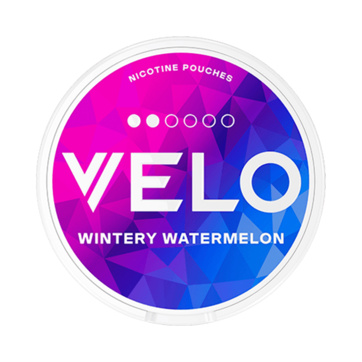 VELO Wintry Watermelon 3/6 Nikotinbeutel 14g Dose vorne