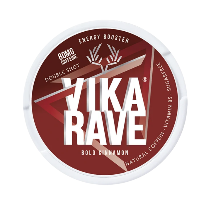 VIKA Rave Bold Cinnamon Display mit Koffein Pouches