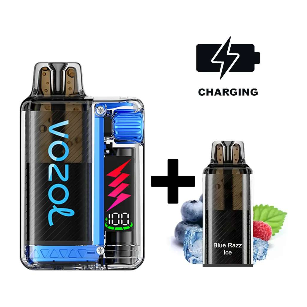 Vozol Vista Plug Starter Kit Blue Razz Ice 20mg Vape