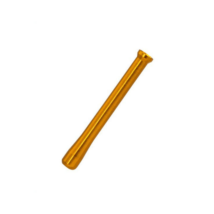 Goldenes eloxiertes Metall Ziehrohr 65 mm für Schnupftabak