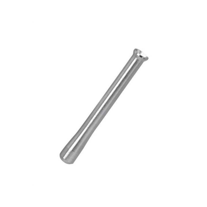 Silbernes eloxiertes Metall Ziehrohr 65 mm für Schnupftabak