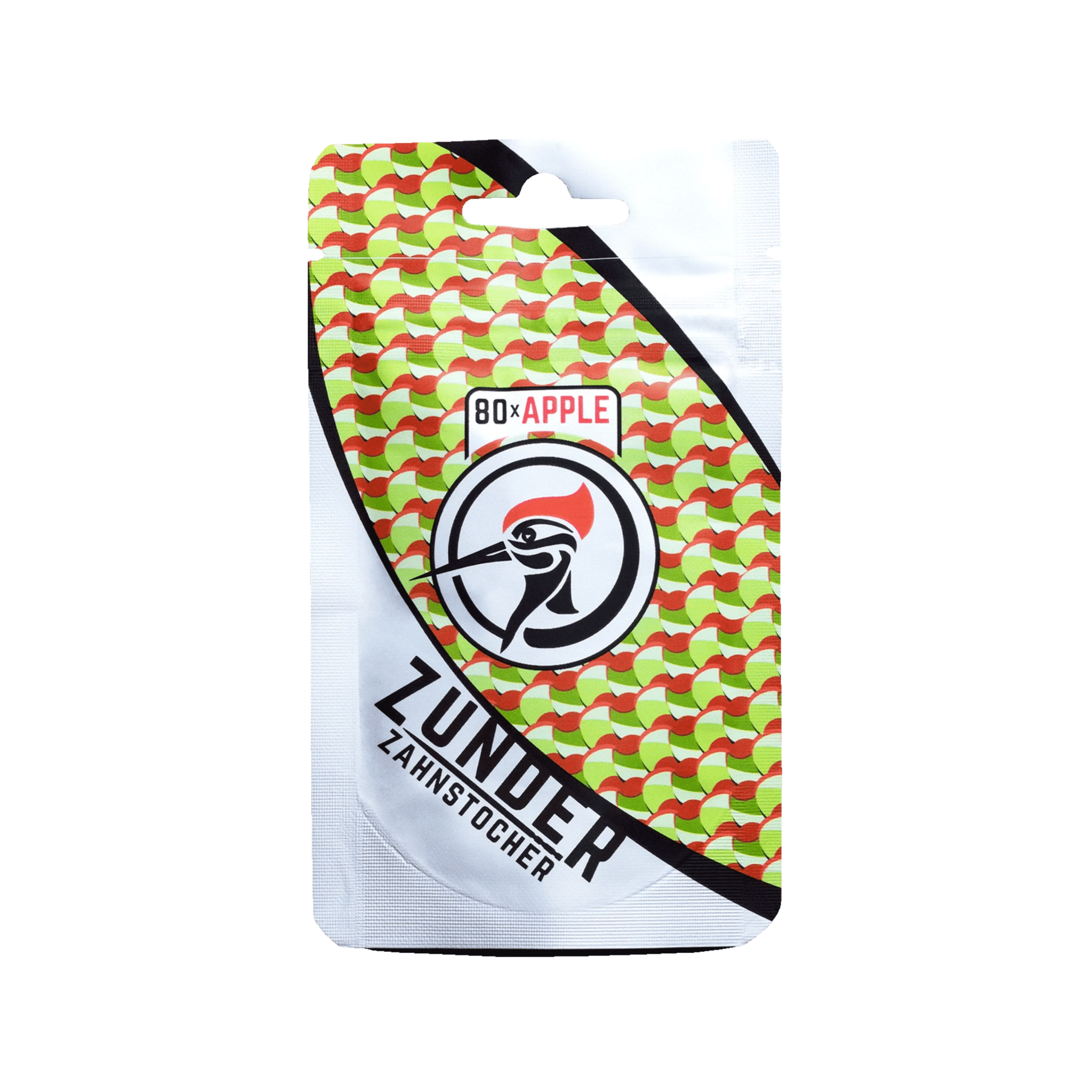 Zunder Zahnstocher Apple Refill-Bag mit 80 aromatisierten Zahnstochern