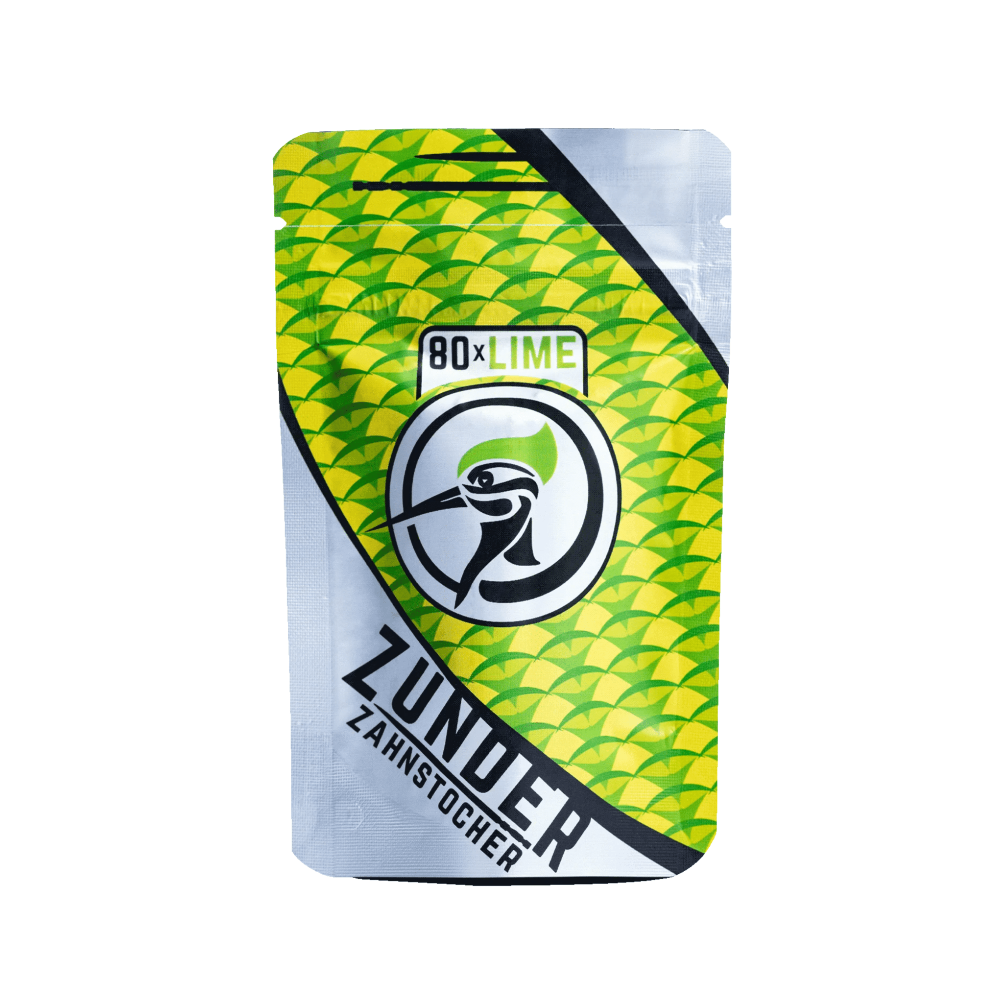 Zunder Zahnstocher Lime Refill-Bag mit 80 aromatisierten Zahnstochern