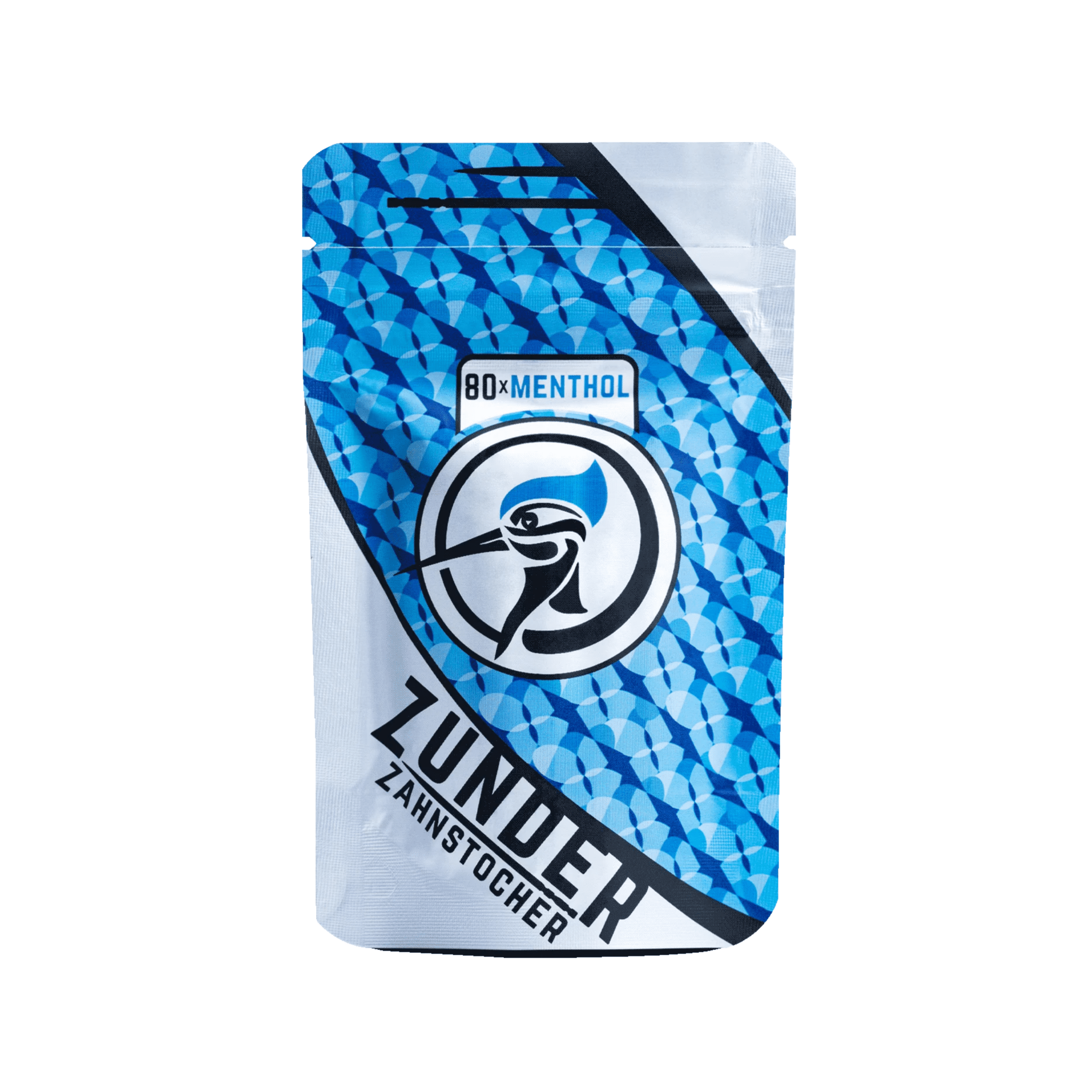Zunder Zahnstocher Menthol Refill-Bag mit 80 aromatisierten Zahnstochern